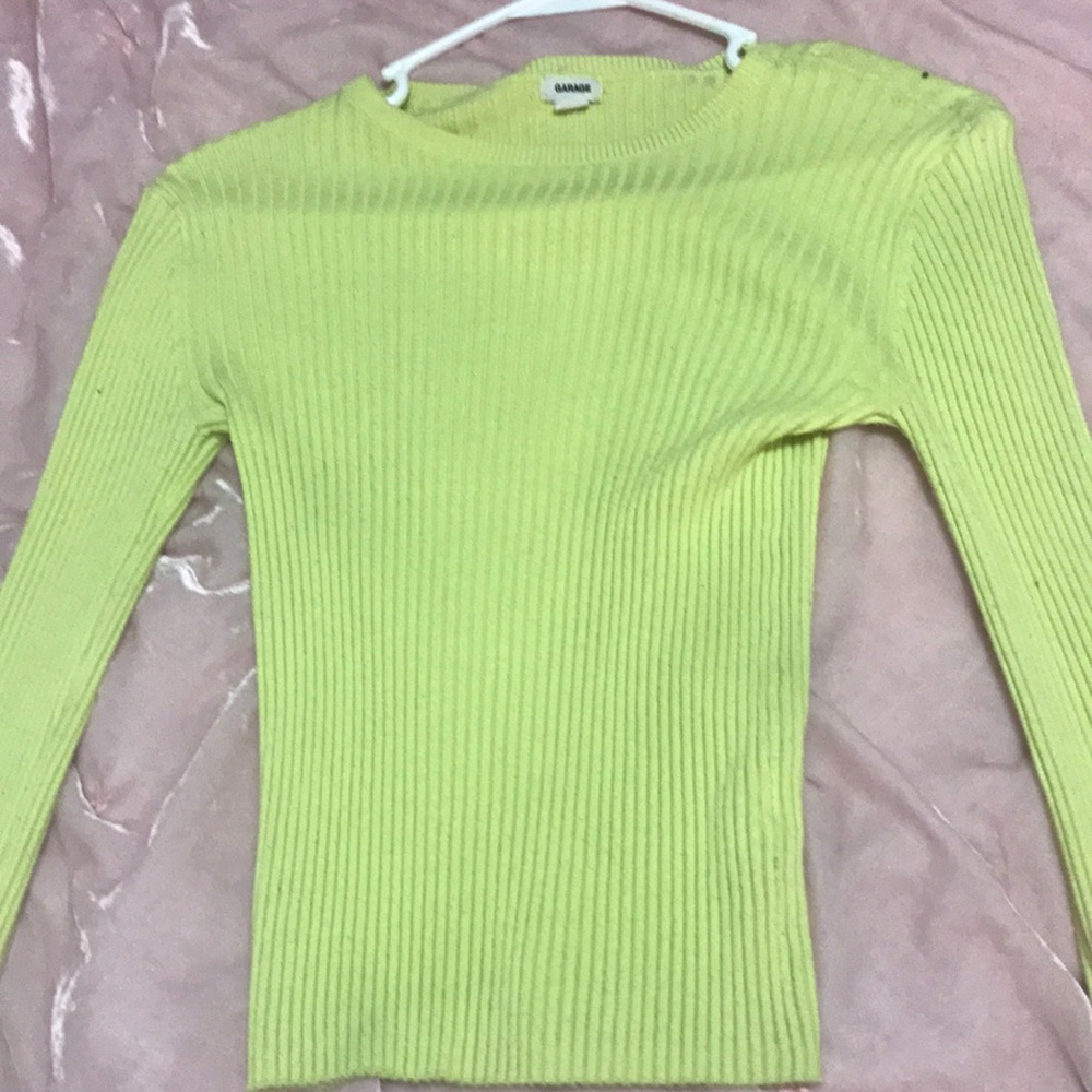 Long sleeve neon top